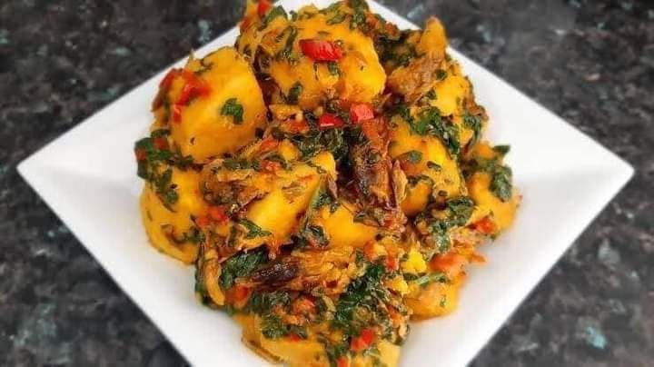 Porridge yam with or without vege with meat $30.00